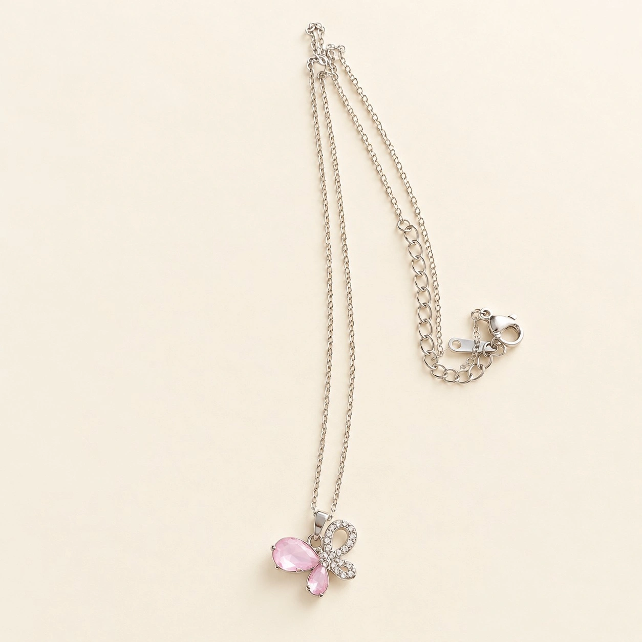 Pink Butterfly Pendant